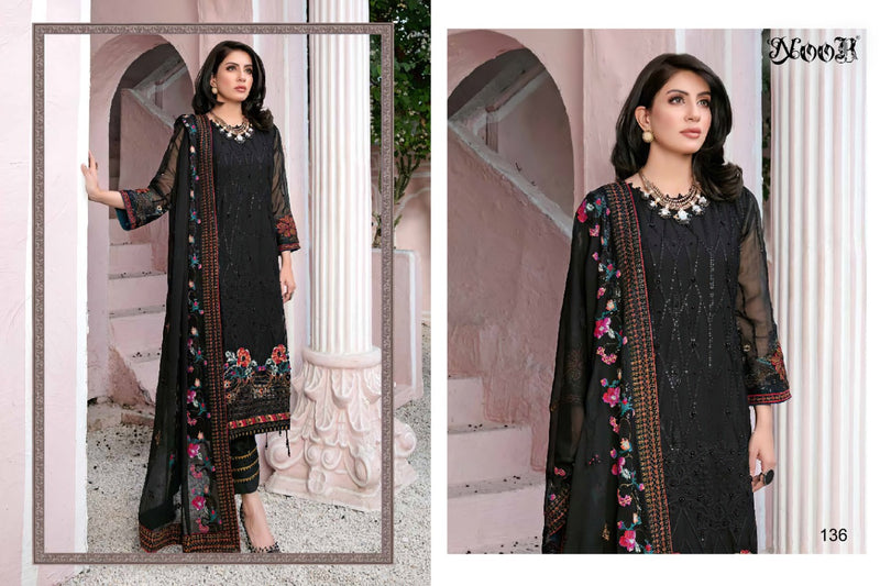 Noor Textile Launch Chevron Vol 3 Georgette With Heavy Embroidery Work Fancy Designer Salwar Kameez