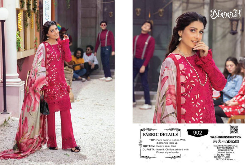 Noor Textile Mushq Vol 1 Pure Cotton Embroidery Work Pakistani Salwar Kameez