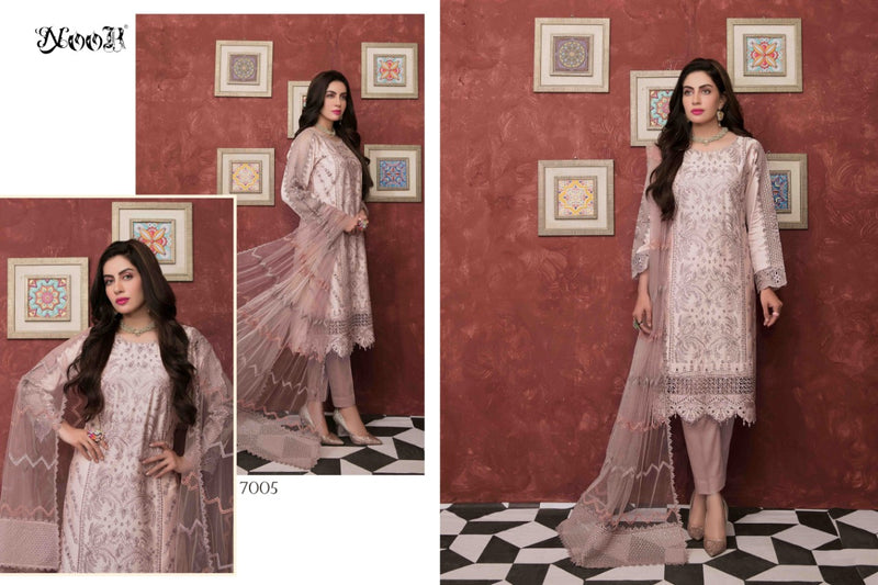 Noor Textile Tawakkal Pure Cotton With Embroidery Work Exclusive Party Wear Salwar Kameez