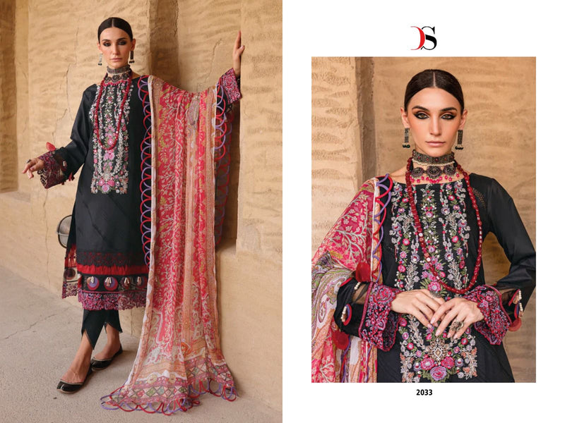 Deepsy Suits Firdous Ombre Nx Pure Cotton Heavy Self Embroidery Various Embroidery Patches Pakistani Salwar Suit