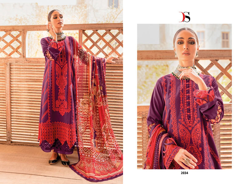 Deepsy Suits Firdous Ombre Nx Pure Cotton Heavy Self Embroidery Various Embroidery Patches Pakistani Salwar Suit