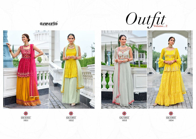 Zaveri Woman Beauty Outfit Vol 2 Viscose Georgette Heavy Designer Wedding Wear Salwar Kameez