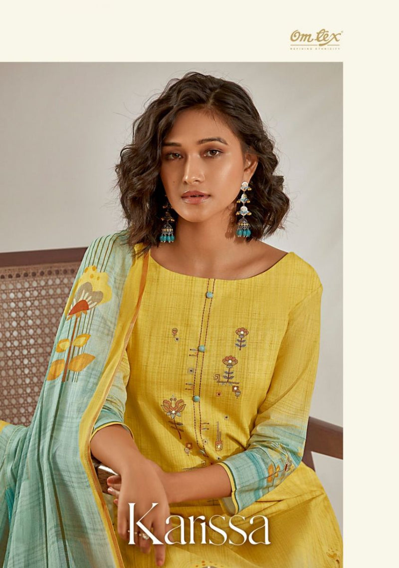 Omtex Karissa Lawn Cotton Digital Print Embroidered Handwork Salwar Suit