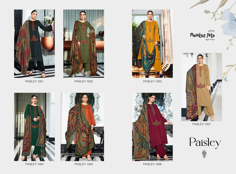 Mumtaz Arts Paisley Shifli Edition Vol 1 Pashmina With Heavy Embroidery Work Stylish Designer Casual Wear Salwar Kameez
