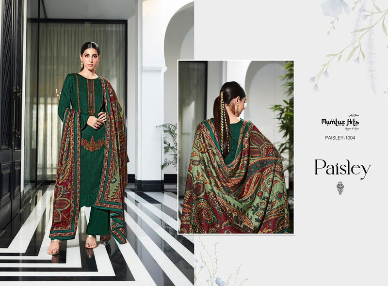 Mumtaz Arts Paisley Shifli Edition Vol 1 Pashmina With Heavy Embroidery Work Stylish Designer Casual Wear Salwar Kameez