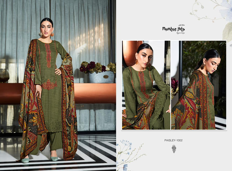 Mumtaz Arts Paisley Shifli Edition Vol 1 Pashmina With Heavy Embroidery Work Stylish Designer Casual Wear Salwar Kameez