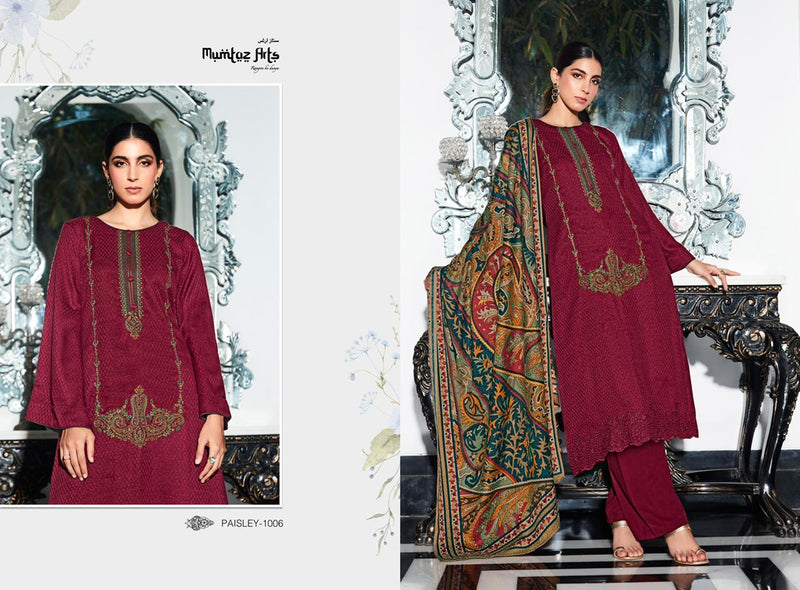 Mumtaz Arts Paisley Shifli Edition Vol 1 Pashmina With Heavy Embroidery Work Stylish Designer Casual Wear Salwar Kameez