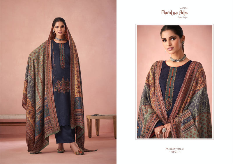 Mumtaz Paisley Vol 2 Pashmina With Heavy Embroidery Work Stylish Designer Casual Look Salwar Kameez