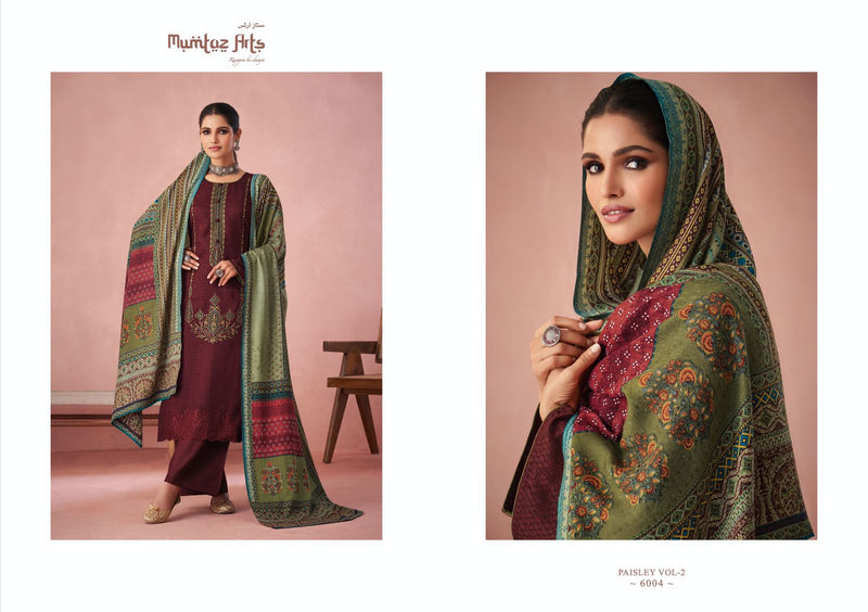 Mumtaz Paisley Vol 2 Pashmina With Heavy Embroidery Work Stylish Designer Casual Look Salwar Kameez