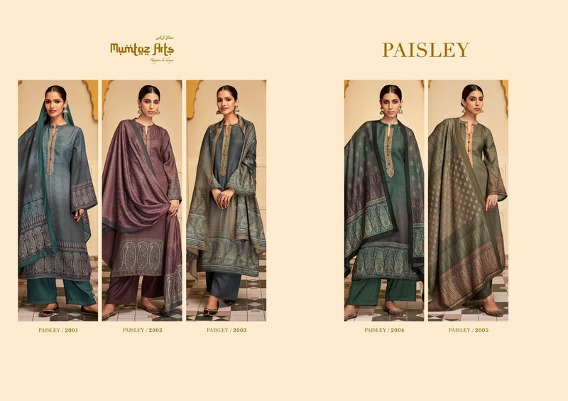 Mumtaz Paisley Vol 2 Pashmina Twill Pashmina Print Work Stylish Designer Party Wear Salwar Kameez