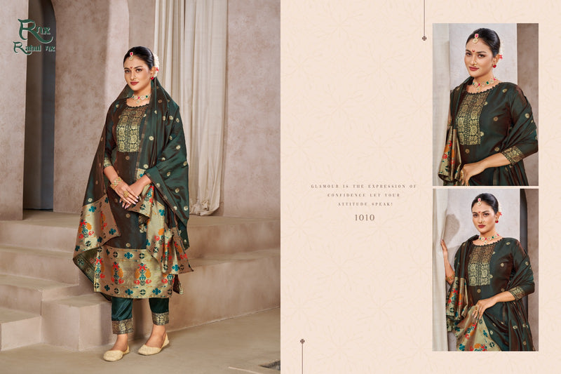 Rahul Nx Paithni Minakari Pure Taepla Silk Paithani Pattern Stylish Designer Salwar Kameez