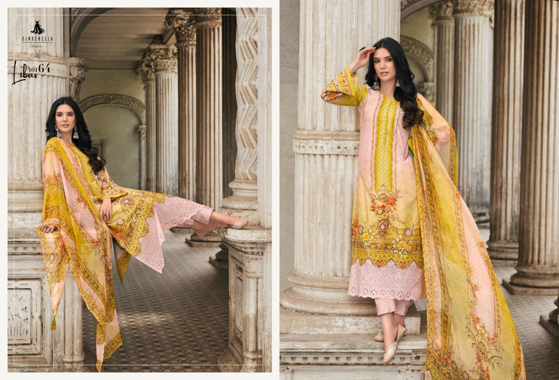 Cinedrella Pak Libas Lawn Cotton Printed Pakistani Style Embroidered Party Wear Salwar Suits