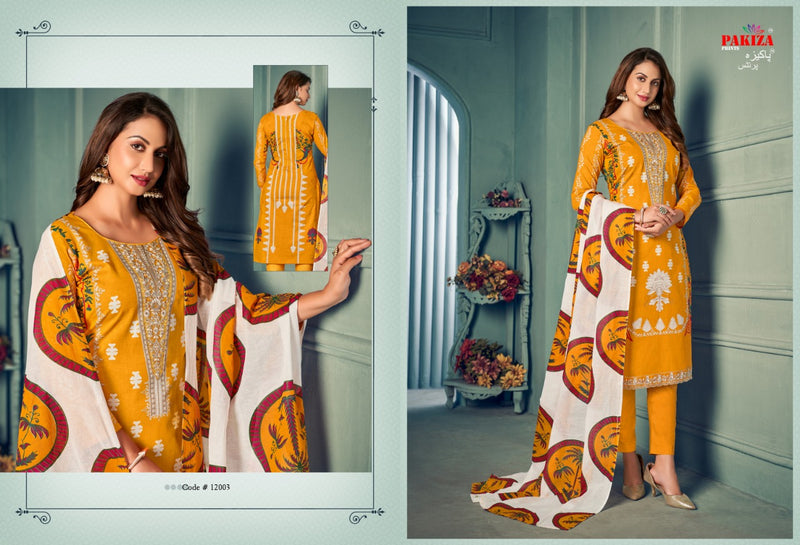 Pakiza Prints Vol 12 Lawn Cotton Printed Designer Festive Wear Salwar Suits