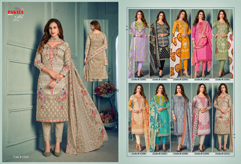 Pakiza Prints Vol 12 Lawn Cotton Printed Designer Festive Wear Salwar Suits