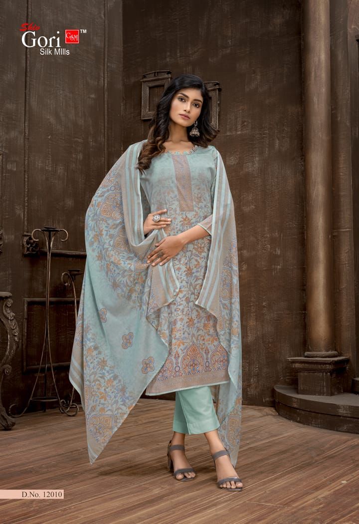 Shiv Gori Silk Mills Pakizaa Vol 12 Indonesia Cotton Fancy Printed Festive Wear Salwar Suits