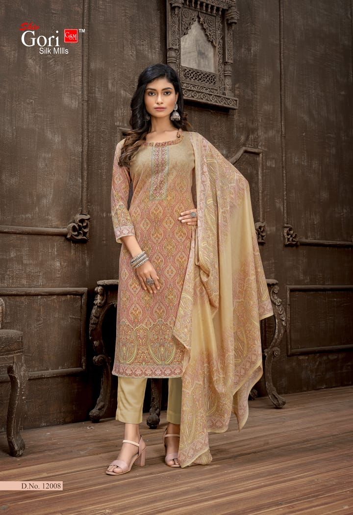 Shiv Gori Silk Mills Pakizaa Vol 12 Indonesia Cotton Fancy Printed Festive Wear Salwar Suits