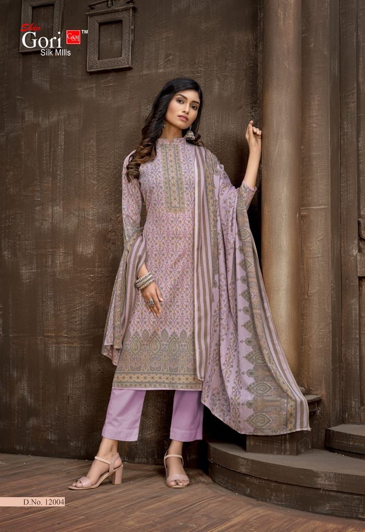 Shiv Gori Silk Mills Pakizaa Vol 12 Indonesia Cotton Fancy Printed Festive Wear Salwar Suits