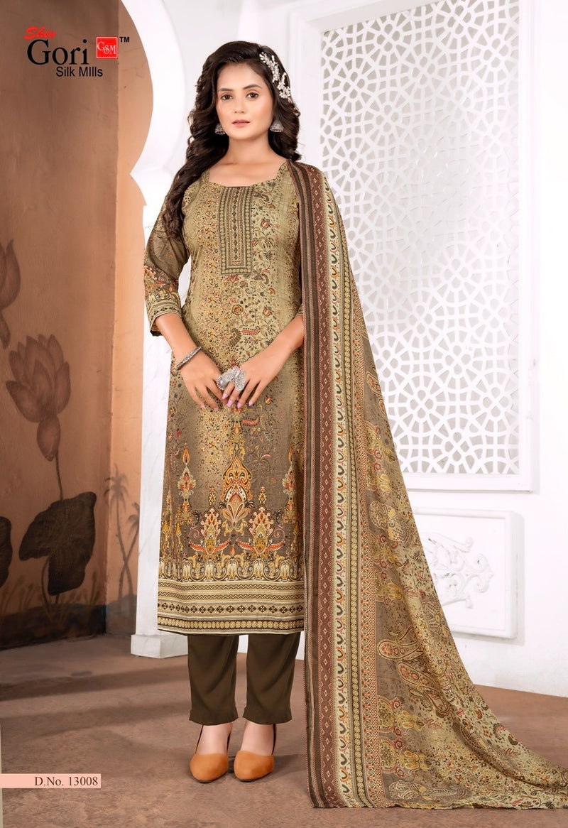 Shiv Gori Pakizaa Vol 14 Pure Cotton With Heavy Fancy Work Stylish Designer Casual Look Salwar Suit
