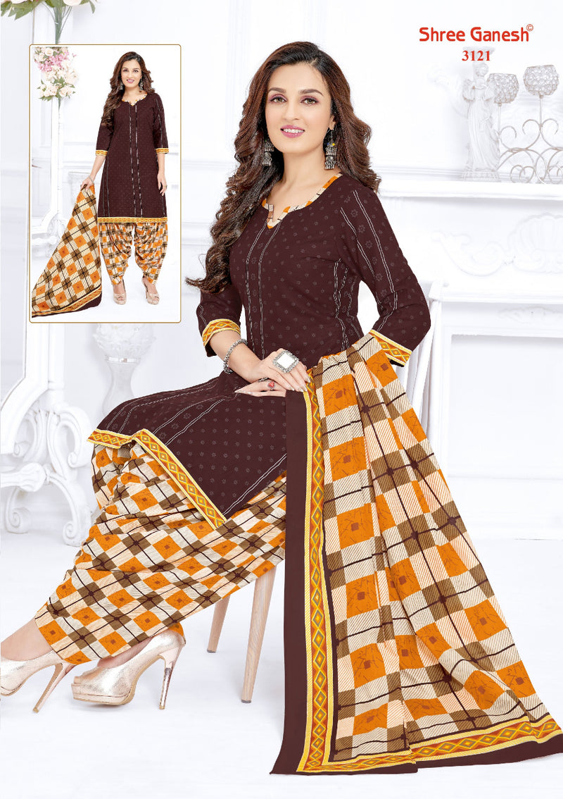 Shree Ganesh Palak Vol 1 Patiyala Style Printed Cotton Fancy  Salwar Kameez