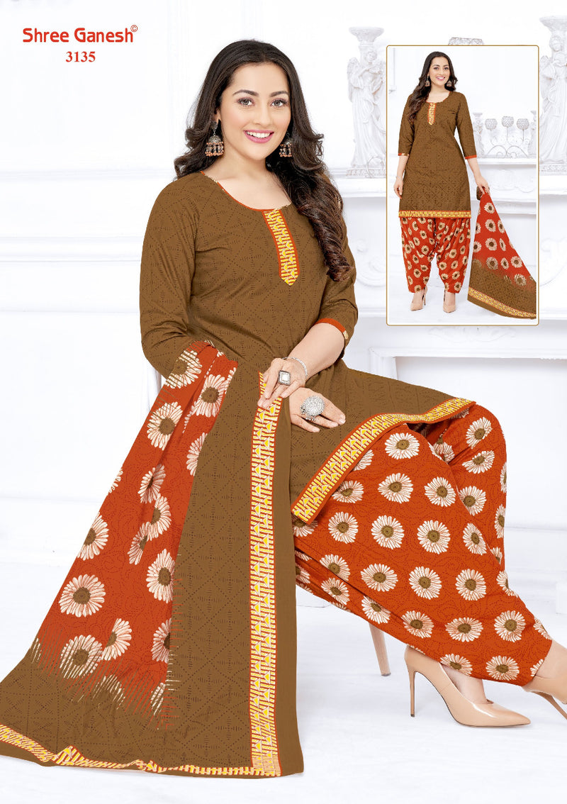 Shree Ganesh Palak Vol 1 Patiyala Style Printed Cotton Fancy  Salwar Kameez