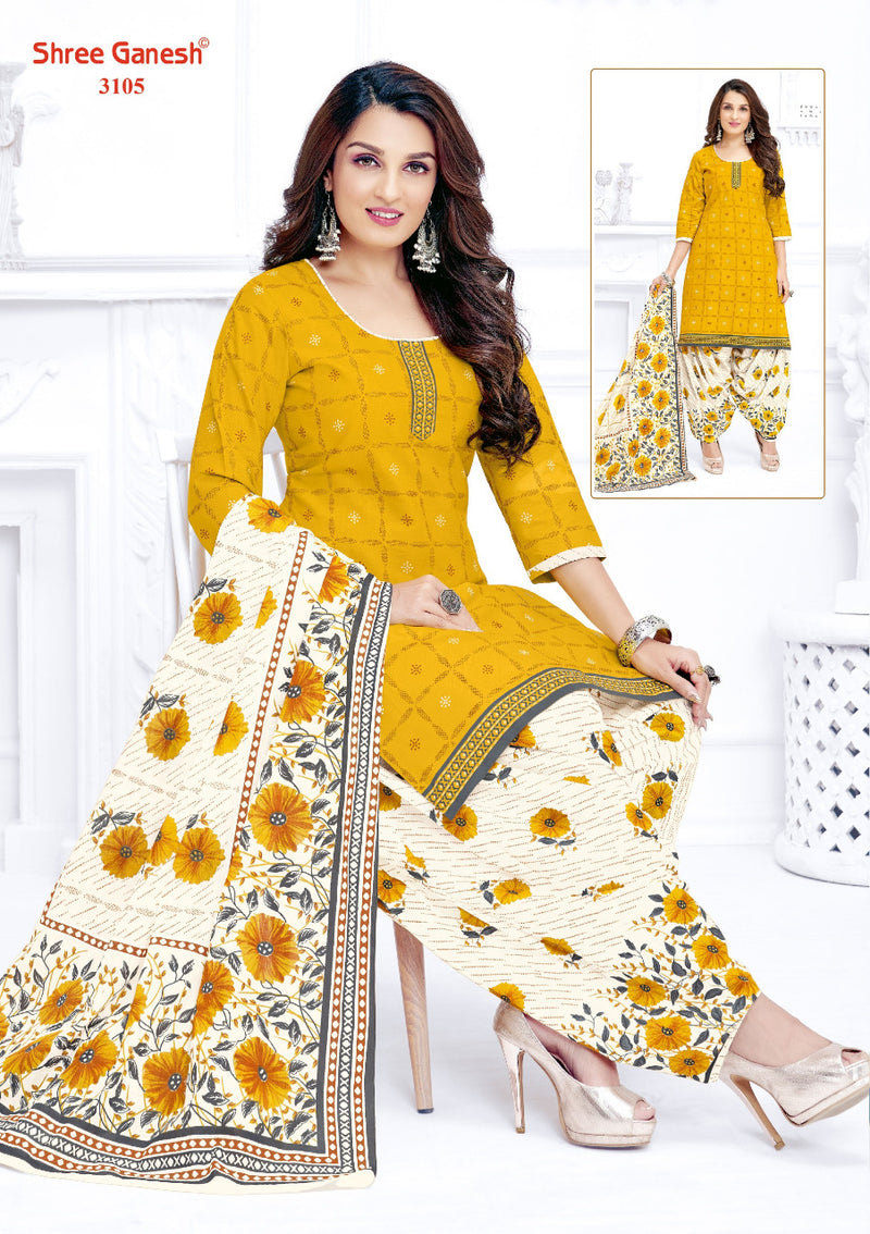 Shree Ganesh Palak Vol 1 Patiyala Style Printed Cotton Fancy  Salwar Kameez