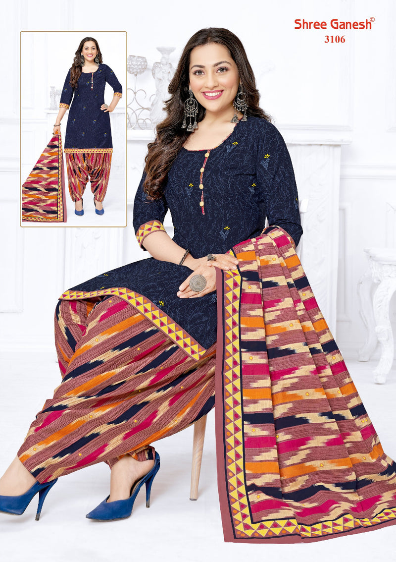 Shree Ganesh Palak Vol 1 Patiyala Style Printed Cotton Fancy  Salwar Kameez