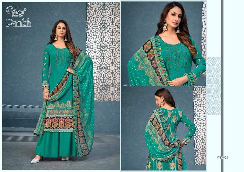 Harshit Fashion Pankh Cambric Cotton With Embroidery Work Stylish Designer Casual Look Salwar Kameez