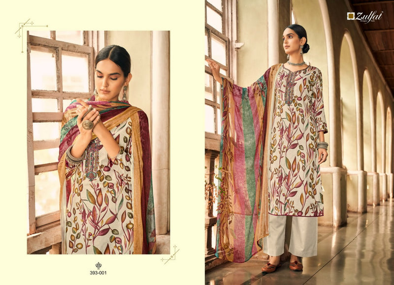 Zulfat Designer Pankhudi Jam Cotton With Heavy Embroidery Work Stylish Designer Party Wear Salwar Suit