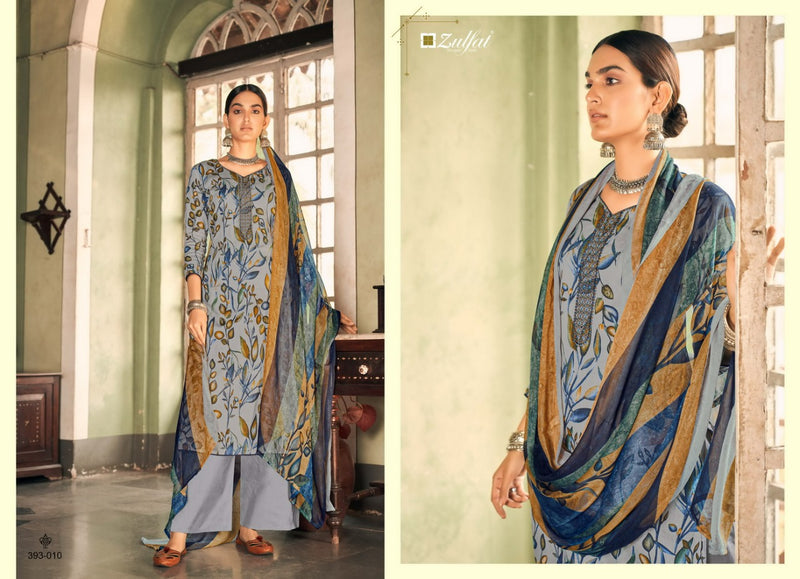 Zulfat Designer Pankhudi Jam Cotton With Heavy Embroidery Work Stylish Designer Party Wear Salwar Suit