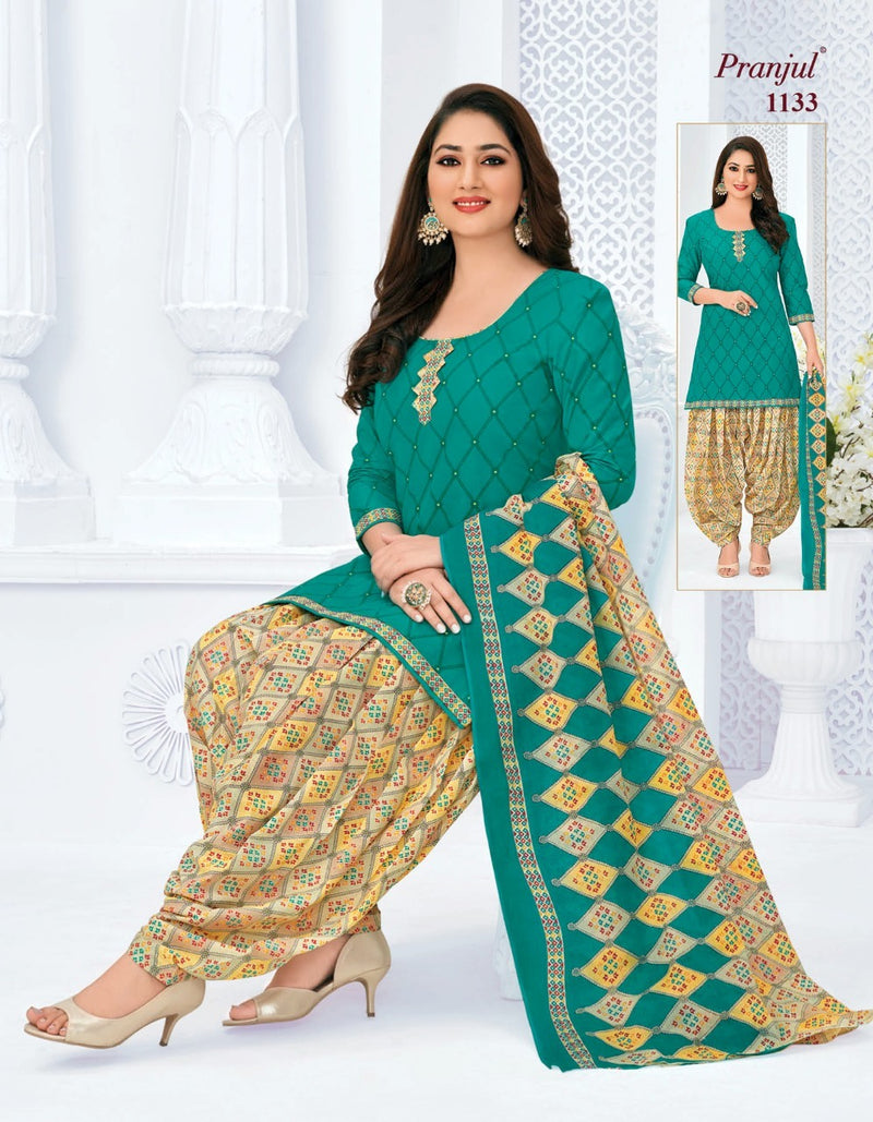 Pranjul Fashion Pankauri Vol 1 Cotton Printed Festive Wear Ready Made Salwar Suits