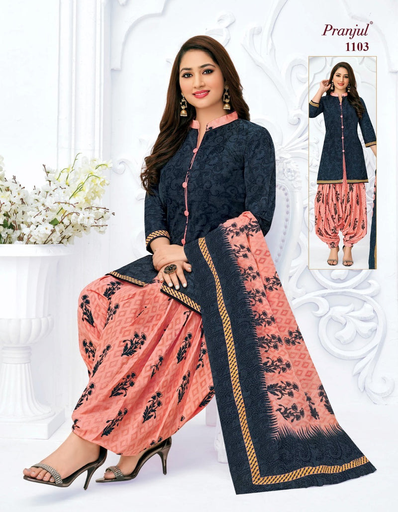 Pranjul Fashion Pankauri Vol 1 Cotton Printed Festive Wear Ready Made Salwar Suits