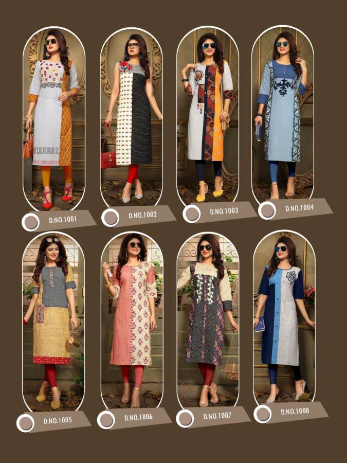 Trendy Pankhudi Vol 1 Fancy Cotton Printed Casual Wear Kurtis