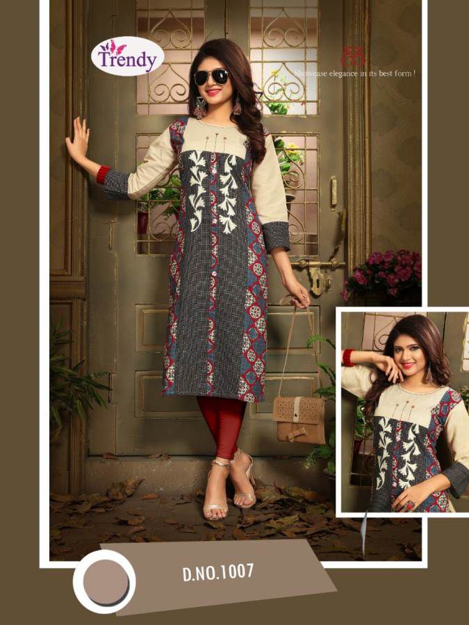 Trendy Pankhudi Vol 1 Fancy Cotton Printed Casual Wear Kurtis