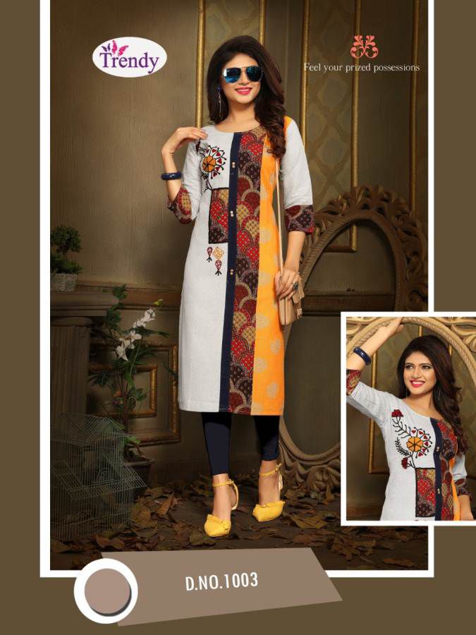 Trendy Pankhudi Vol 1 Fancy Cotton Printed Casual Wear Kurtis