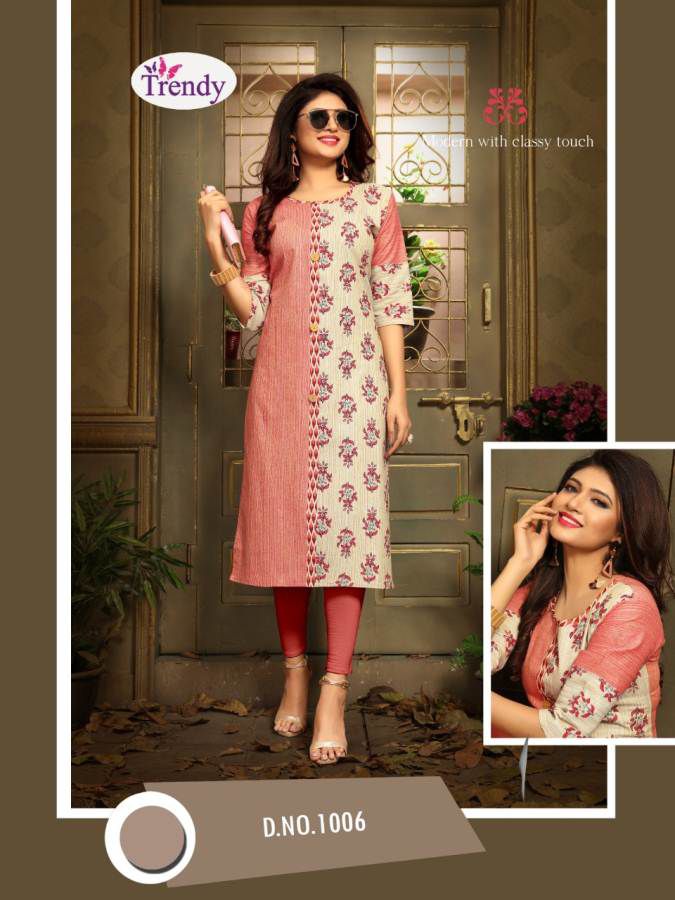 Trendy Pankhudi Vol 1 Fancy Cotton Printed Casual Wear Kurtis