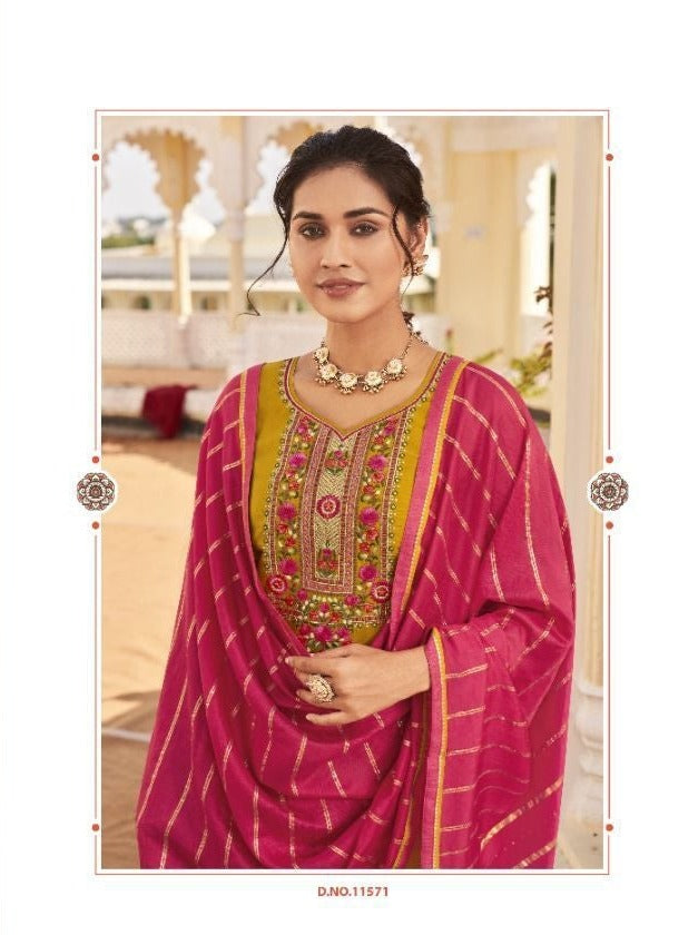 Panch Ratna Panvel Parampara Silk Exclusive Wedding Wear Salwar Suits