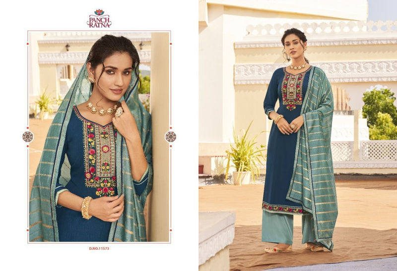 Panch Ratna Panvel Parampara Silk Exclusive Wedding Wear Salwar Suits