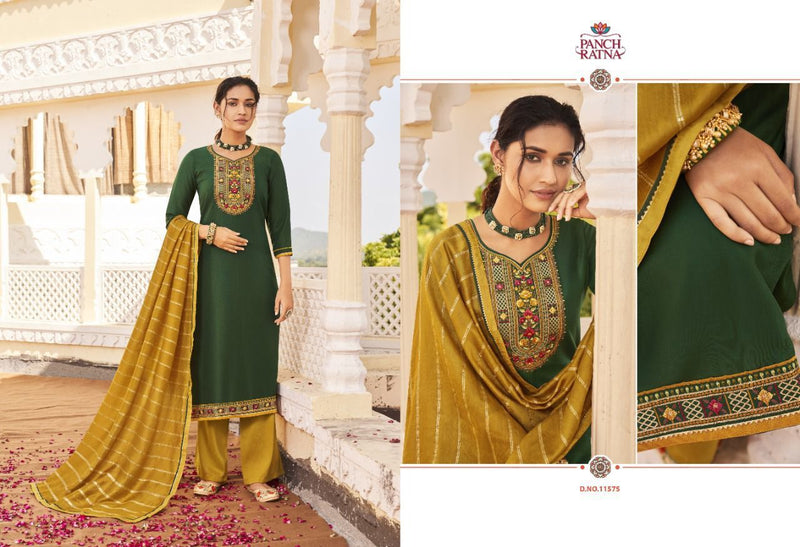 Panch Ratna Panvel Parampara Silk Exclusive Wedding Wear Salwar Suits