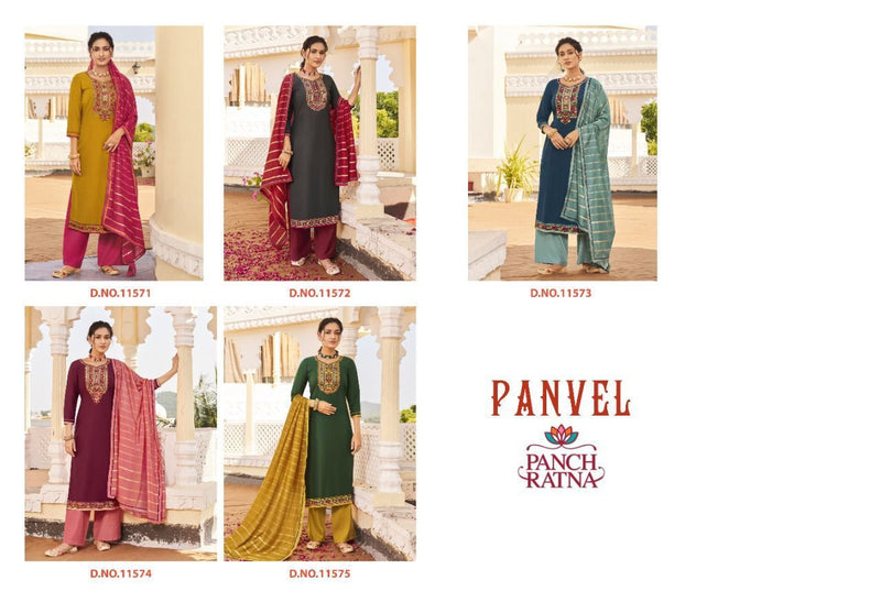 Panch Ratna Panvel Parampara Silk Exclusive Wedding Wear Salwar Suits