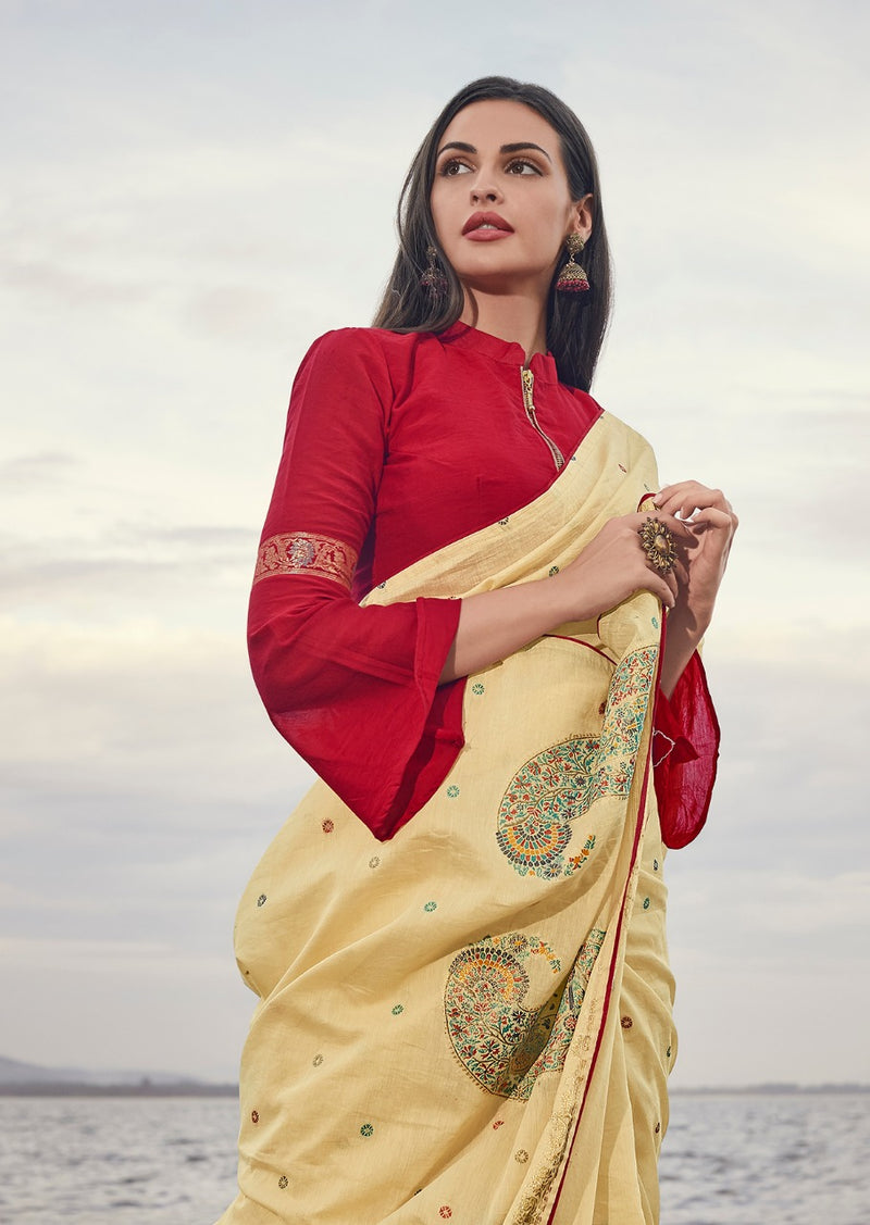 Lt Fashion Pari Designer Saree In Soft Cotton