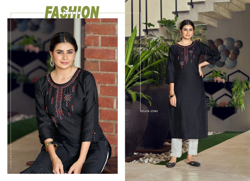 Kalaroop Parin Fancy With Embroidery Work Stylish Designer Casual Look Kurti