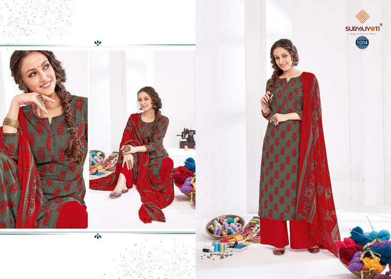 Suryajyoti Paroo Vol 1 Rayon Printed Festive Wear Salwar Suits