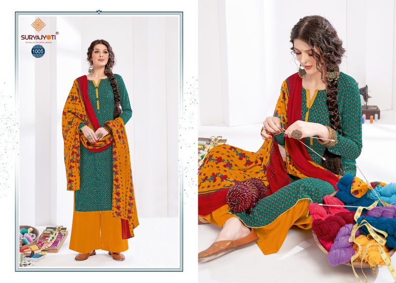 Suryajyoti Paroo Vol 1 Rayon Printed Festive Wear Salwar Suits
