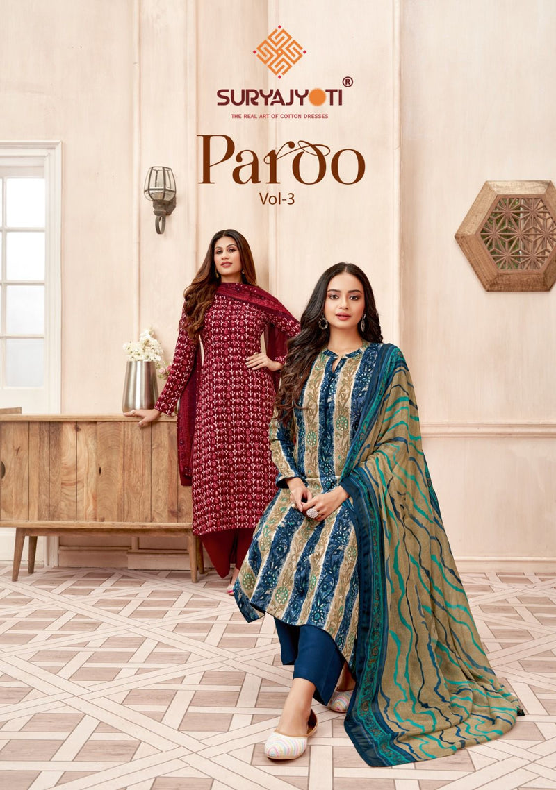 Suryajoti Paroo Vol 3 Rayon Printed Designer Salwar Suit