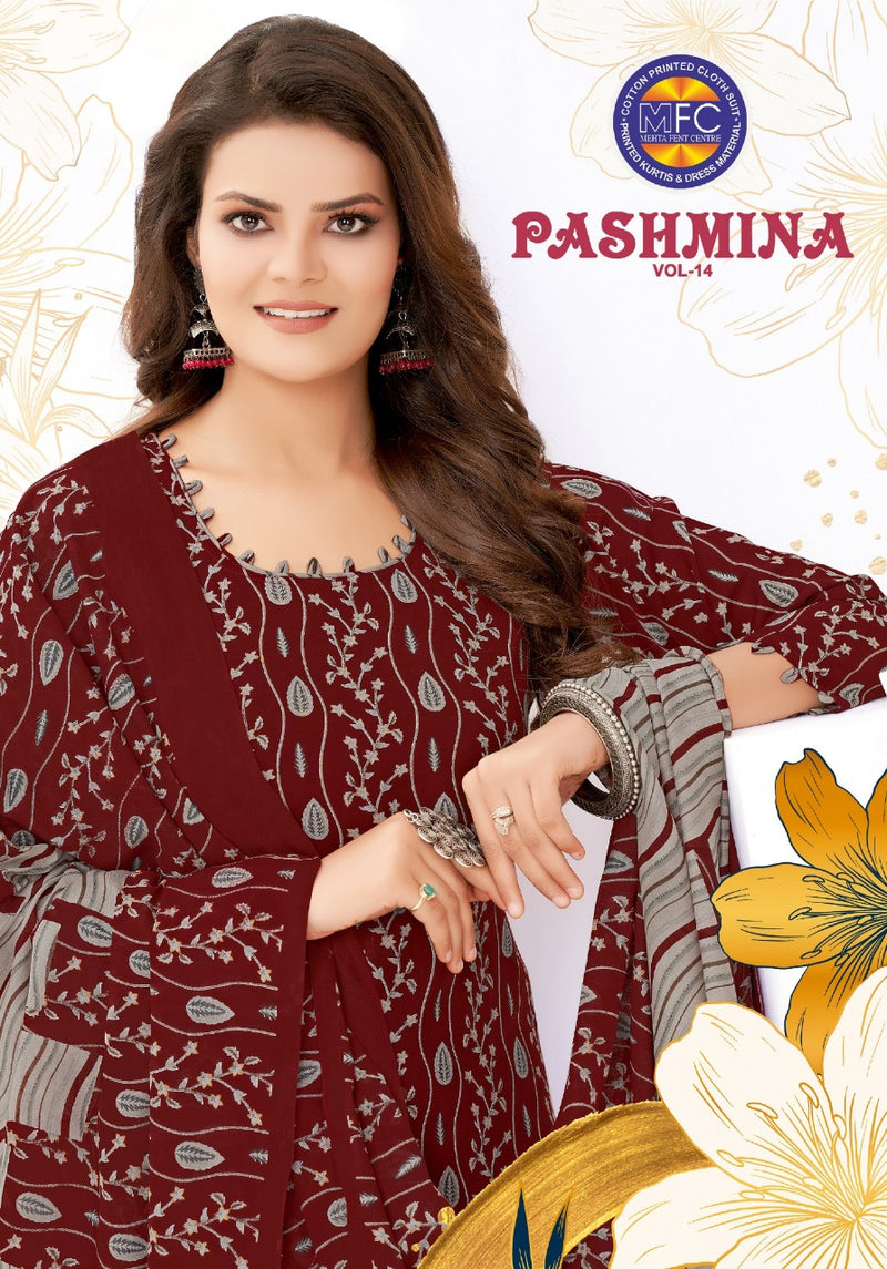 MFC Pashmina Vol 14 Cotton Printed Festive Wear Salwar Suits