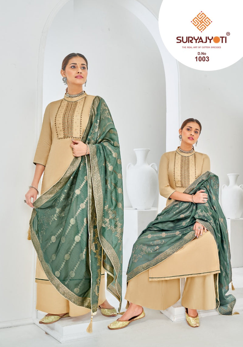 Suryajyoti Pasoori Vol 1 Jam Satin Embroidered Designer Festive Wear Salwar Suits