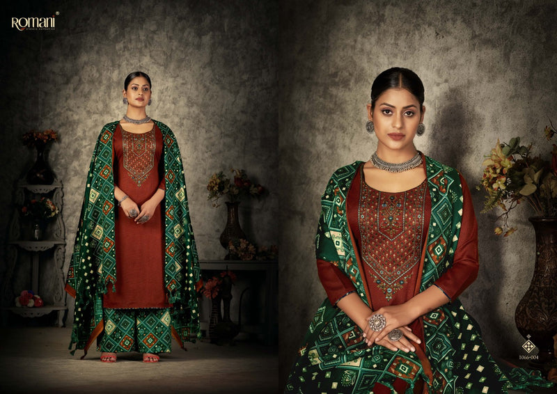 Romani Patiala Dreams Pashmina With Beautiful Work Stylish Designer Festive Wear Salwar Kameez