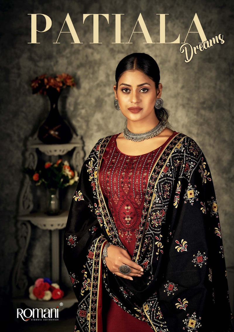 Romani Patiala Dreams Pashmina With Beautiful Work Stylish Designer Festive Wear Salwar Kameez