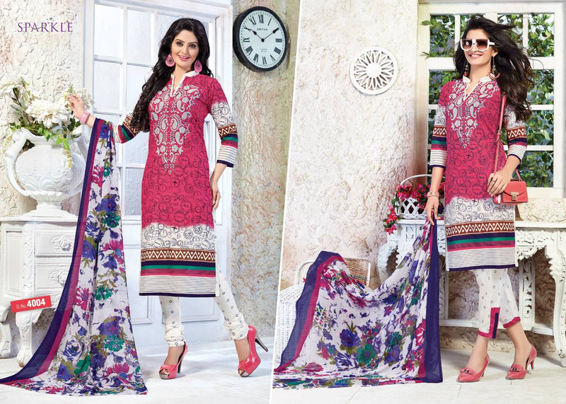 Patidar Mills Sparkle Vol 4  Fabric Salwar Suit In Cotton