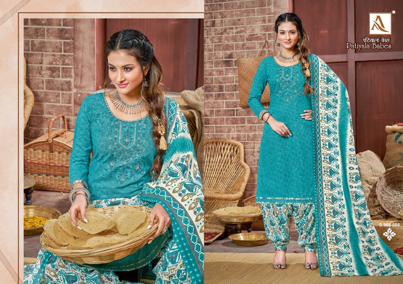 Alok Suits Patiala Babes Pure Cotton Patiala Style Printed Party Wear Salwar Suits